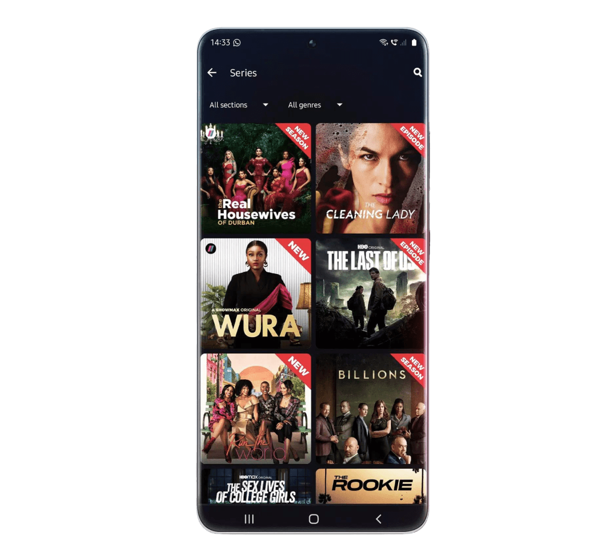 showmax on mobile